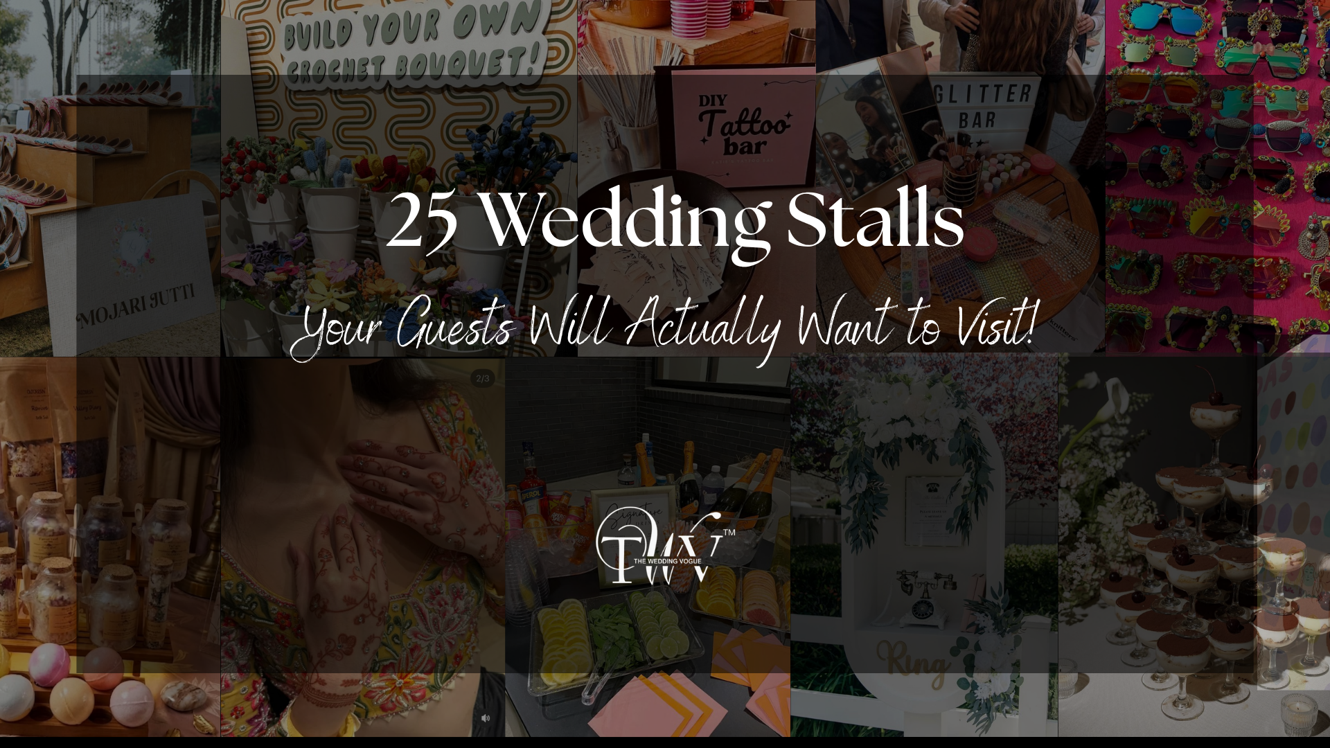 25 Wedding Stalls Your Guests Will Actually Want to Visit